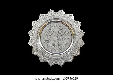 Silver Tray With Pedestal