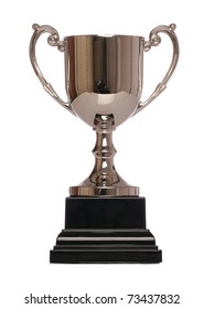 Silver Trophy Cup Studio Cutout