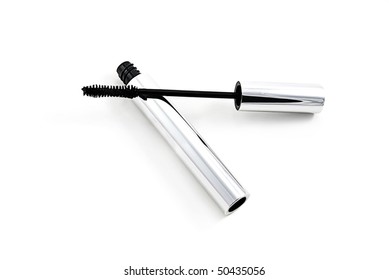 mascara in silver tube