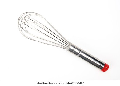 Silver Whisk Isolated On White Background Stock Photo 1469232587 ...