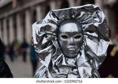 a silver-colored mask - Powered by Shutterstock