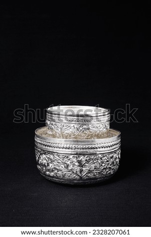 silverware isolated on black background