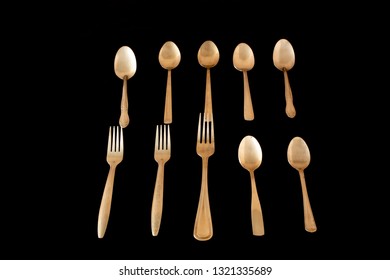 Silverware Wallpaper Black Background Stock Photo 1321335689 | Shutterstock