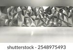 Silvery Diamond Wall Texture for stage event purpose on clean environtment