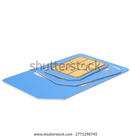 SIM Card Adapter Set Mobile Network Technology Telecom Micro Nano SIM Isolated