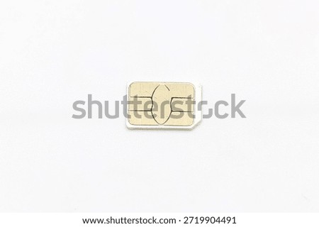 SIM Card on White Surface