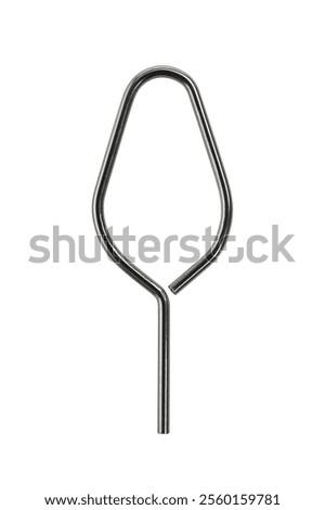 Sim card tray remover eject pin key tool isolated on white background