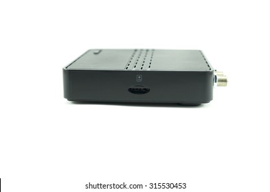 Sim Tray Cable Tv BOX  On White Background