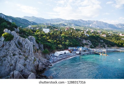 Simeiz, Crimea , View From A Rock Diva At City Beach