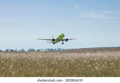 Simferopol Crimea - 09/19/2020 The Plane Of The Airline S7 Siberia