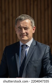 Simiane, France - 19-09-2022: Gerald Darmanin, Minister Of The Interior, Inaugurates A Video Surveillance Centre.