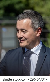 Simiane, France - 19-09-2022: Gerald Darmanin, Minister Of The Interior, Inaugurates A Video Surveillance Centre.