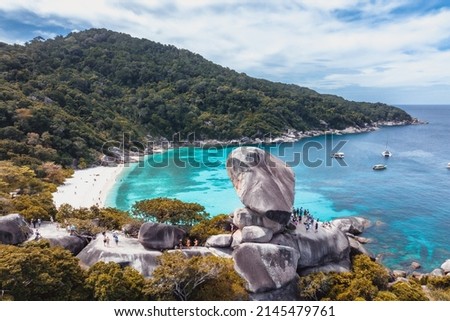 The Similan Islands is an archipelago in the Andaman Sea off the coast of, and part of, Phang Nga Province in southern Thailand.