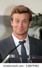 Simon Baker At Simon Baker Honored With Star On The Hollywood Walk Of Fame, Hollywood, CA 02-14-13