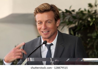 Simon Baker At Simon Baker Honored With Star On The Hollywood Walk Of Fame, Hollywood, CA 02-14-13