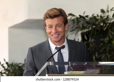 Simon Baker At Simon Baker Honored With Star On The Hollywood Walk Of Fame, Hollywood, CA 02-14-13