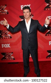 Simon Cowell At The X Factor Season Finale, CBS Television City, Los Angeles, CA 12-22-11