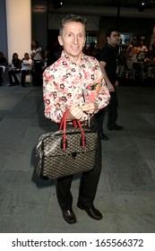 Simon Doonan, Carrying A Goyard Bag, At 2006 Olympus Spring/Summer Fashion Week, Bryant Park, New York, NY, September 09, 2005