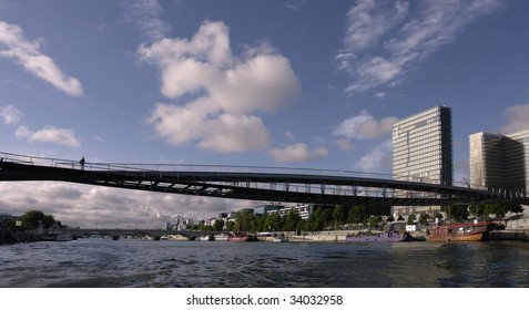     Simone De Beauvoir Bridge In Paris