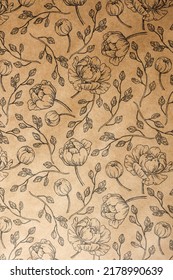 simple baroque paper texture used as background high-resolution image. floral print paper used for decorative purpose wallpaper. black print