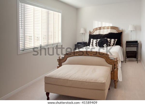 Simple Bedroom Layout Inside Home Stock Photo Edit Now