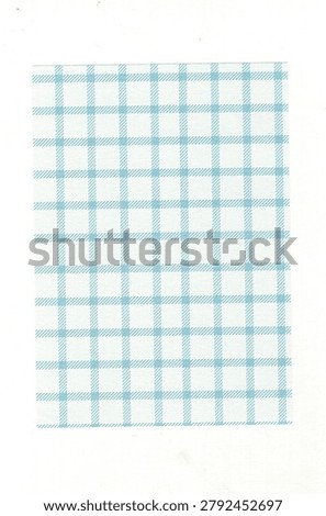 Simple blue grid windowpane check pattern paper sheet