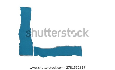 A simple blue pixelated corner shape on a plain background, minimalistic and geometric design.