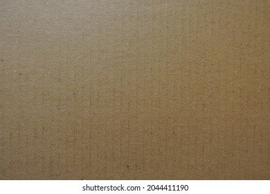 Simple Brown Corrugated Fiberboard Sheet From Above