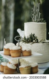 simple candy bar at a wedding