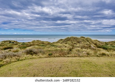 The simple coastal study at Foxton Beach in New Zealand
