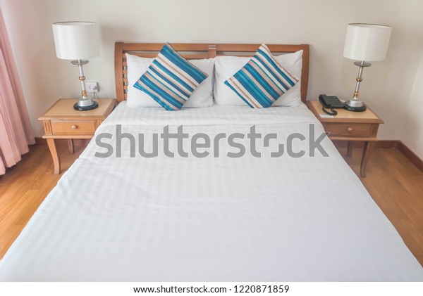 Simple Cozy Bedroom Stock Photo Edit Now 1220871859