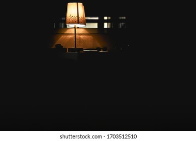 A simple dark interior design