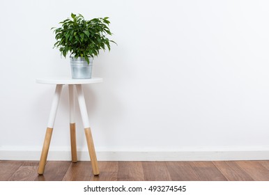 simple decor objects, minimalist white interior