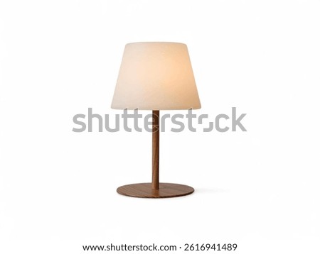 Simple design table lamp with plain surface