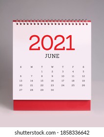 Simple Desk Calendar For  June 2021
