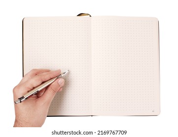 Simple Dotted Notebook Template For Artists Or Rough Sketches.