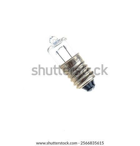 Simple electrical circuits. Light bulb socket and wires.