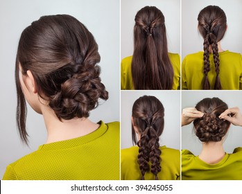 Simple Elegant Hairdo For Long And Medium Hair Tutorial