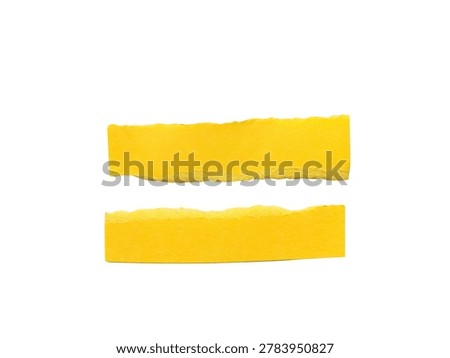 Simple flat design of two sticky notes forming an equal sign symbol.