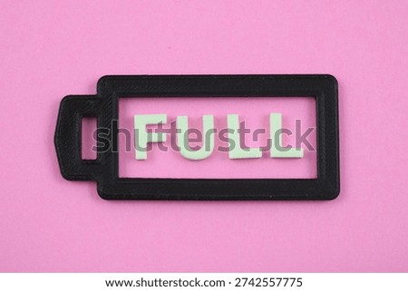 Simple Full Battery three dimensional logo