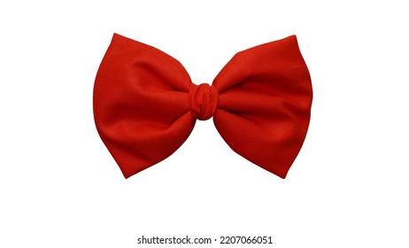 Simple Hair Bow Beautiful Red Color Stock Photo 2207066051 | Shutterstock