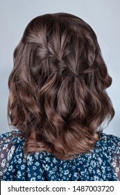 Simple Hairstyle Plait Cascade On Curly Hair