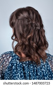 Simple Hairstyle Plait Cascade On Curly Hair