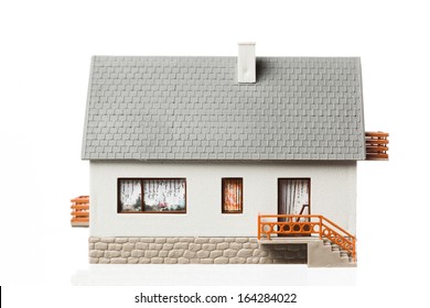 simple house, isolated on white