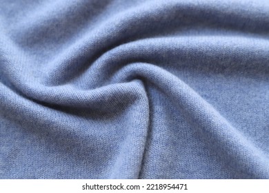 Simple Knitted Cashmere Fabric, Detail Of Warm Clothes.