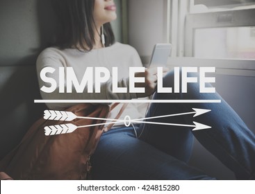 Simple Life Balance Happiness Lifestyle Mind Concept