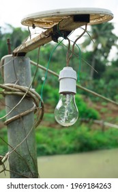 simple light bulb and pole