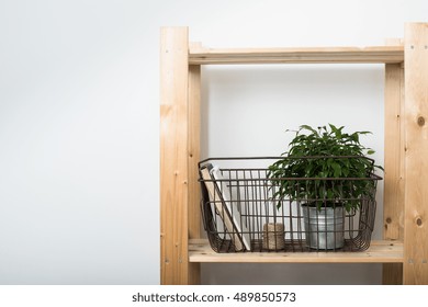 Simple Minimalist Furniture, Wooden Shelf