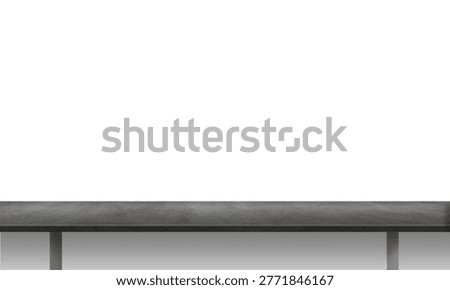 A simple, modern table with a sleek design against a plain white background.