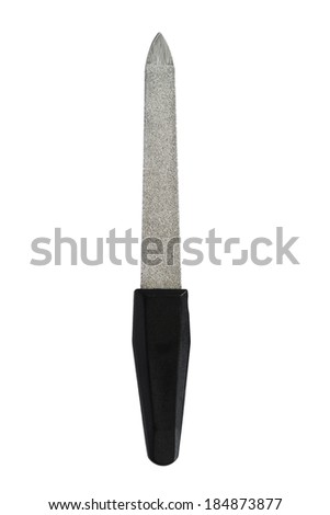 Simple nailfile on white background